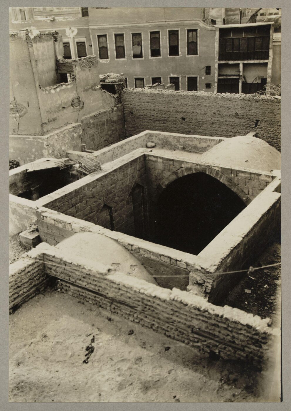 K.A.C. Creswell, View from top of the courtyard of the ribat of Khawand Zaynab wife of Mamluk Sultan Inal, Cairo