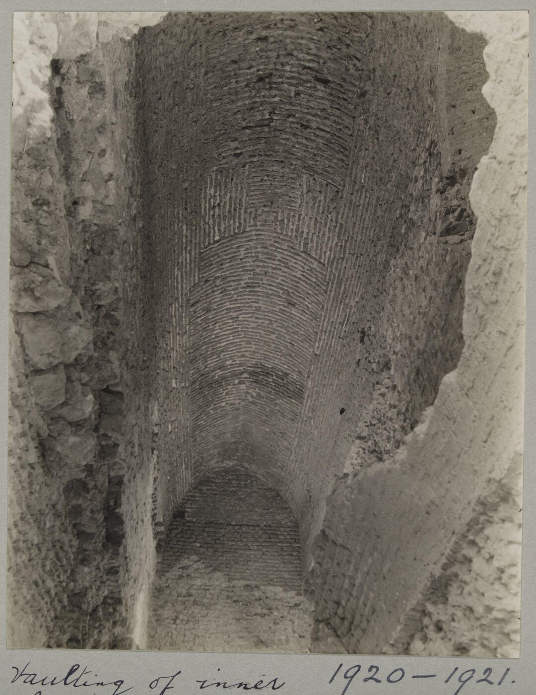 K.A.C. Creswell, System of vault construction in the aqueduct of Ibn Tulun (Basatin), Cairo
