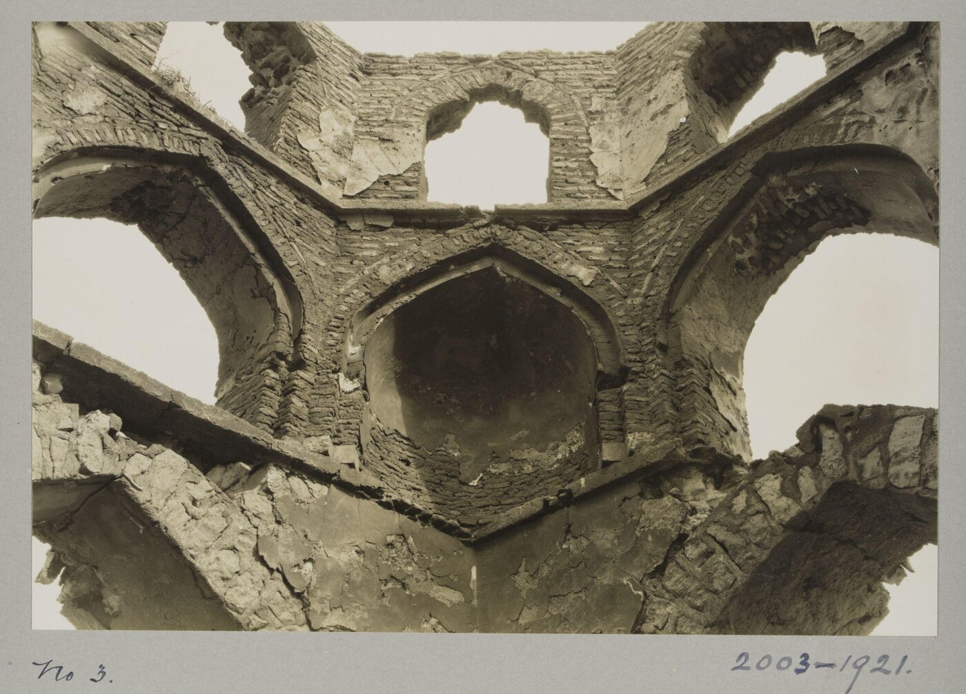 K.A.C. Creswell, Dome pendentive of the third mausoleum of the Saba' Banat, Cairo