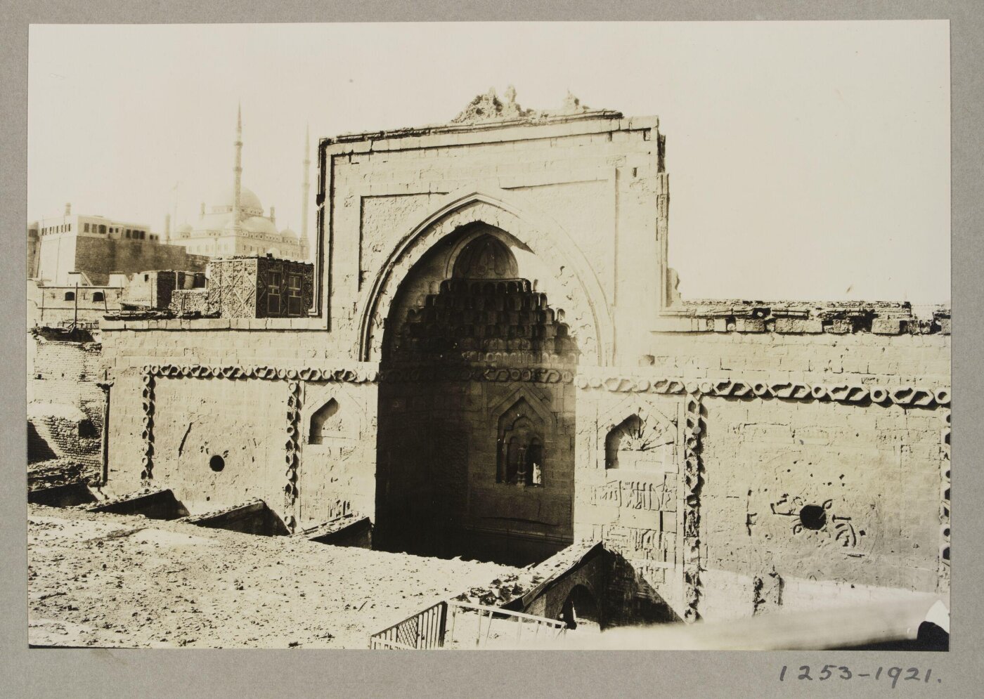 K.A.C. Creswell, Façade of the bimaristan (hospital) of Mamluk Sultan al-Mu'ayyad Shaykh, Cairo