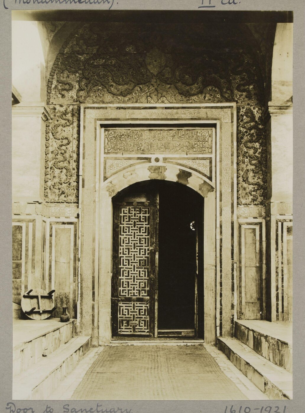 K.A.C. Creswell, Door to prayer hall in the mosque of Sulayman Pasha al-Khadim in the Citadel (Sidi Sariya), Cairo