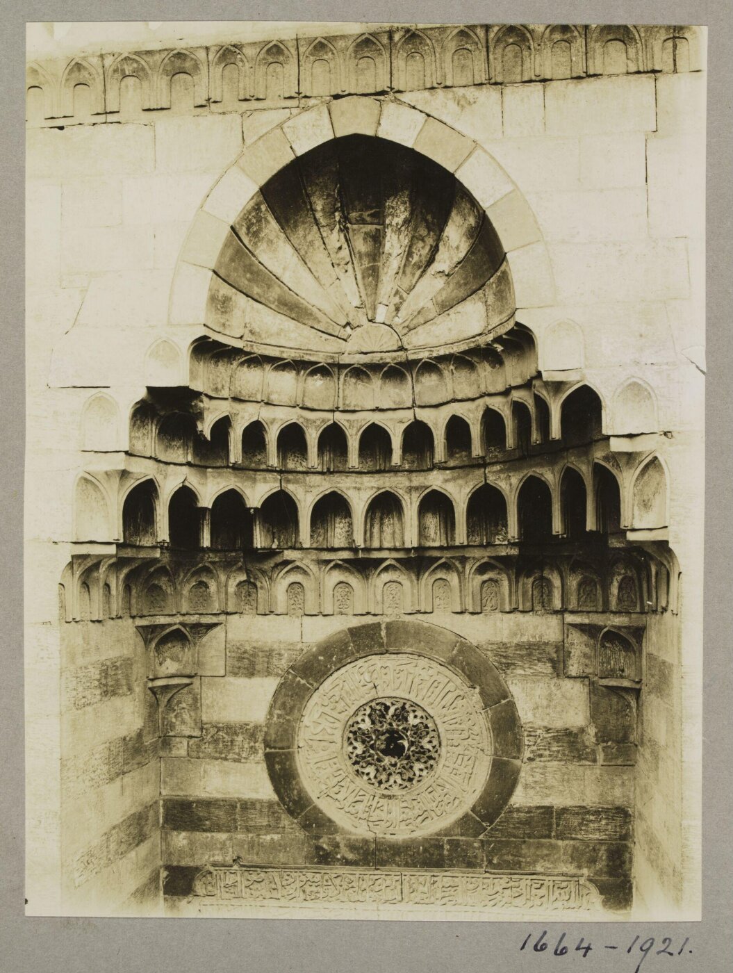 K.A.C. Creswell, Detail from the northwest entrance portal of the mosque of Altinbugha al-Maridani, Cairo