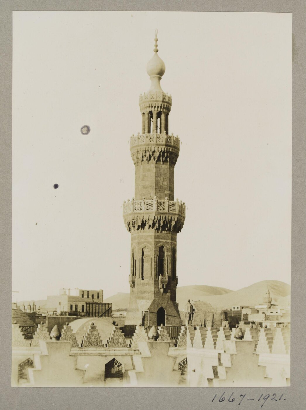 K.A.C. Creswell, The minaret of the mosque of Altinbugha al-Maridani, Cairo