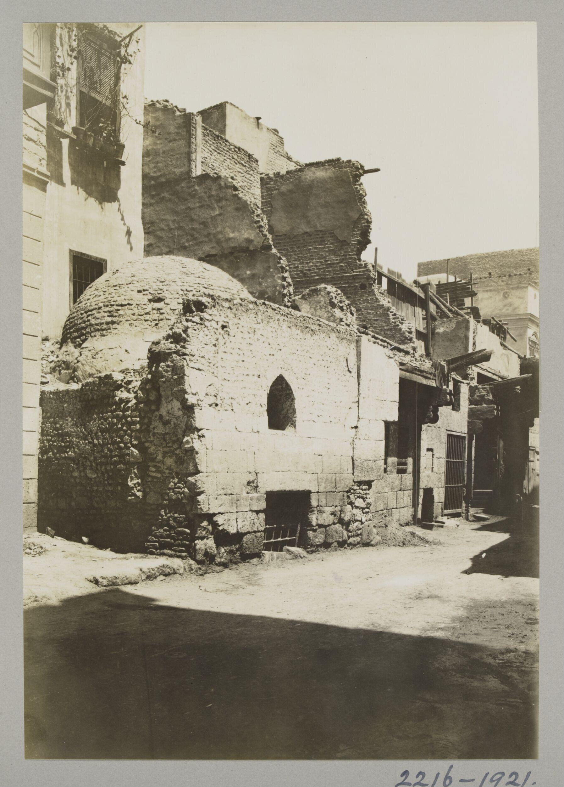 Mosque and tomb of Mamluk Amir Sanjar al-Jamaqdar (demolished), Cairo