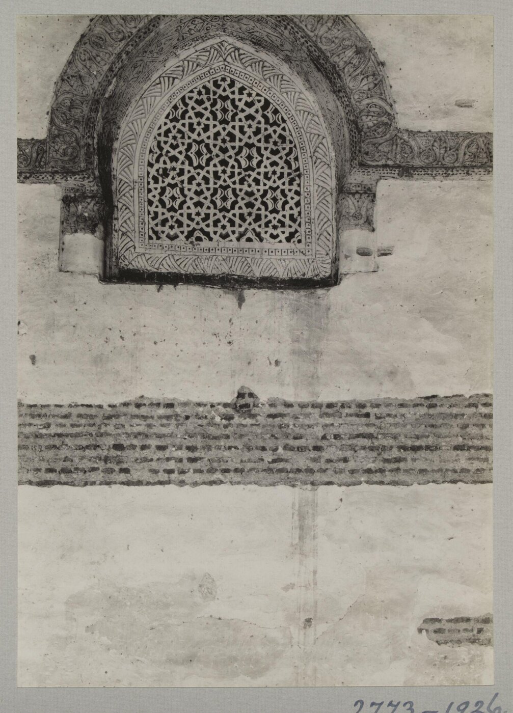 K.A.C. Creswell, Window grille in the mosque of Ahmad ibn Tulun, Cairo