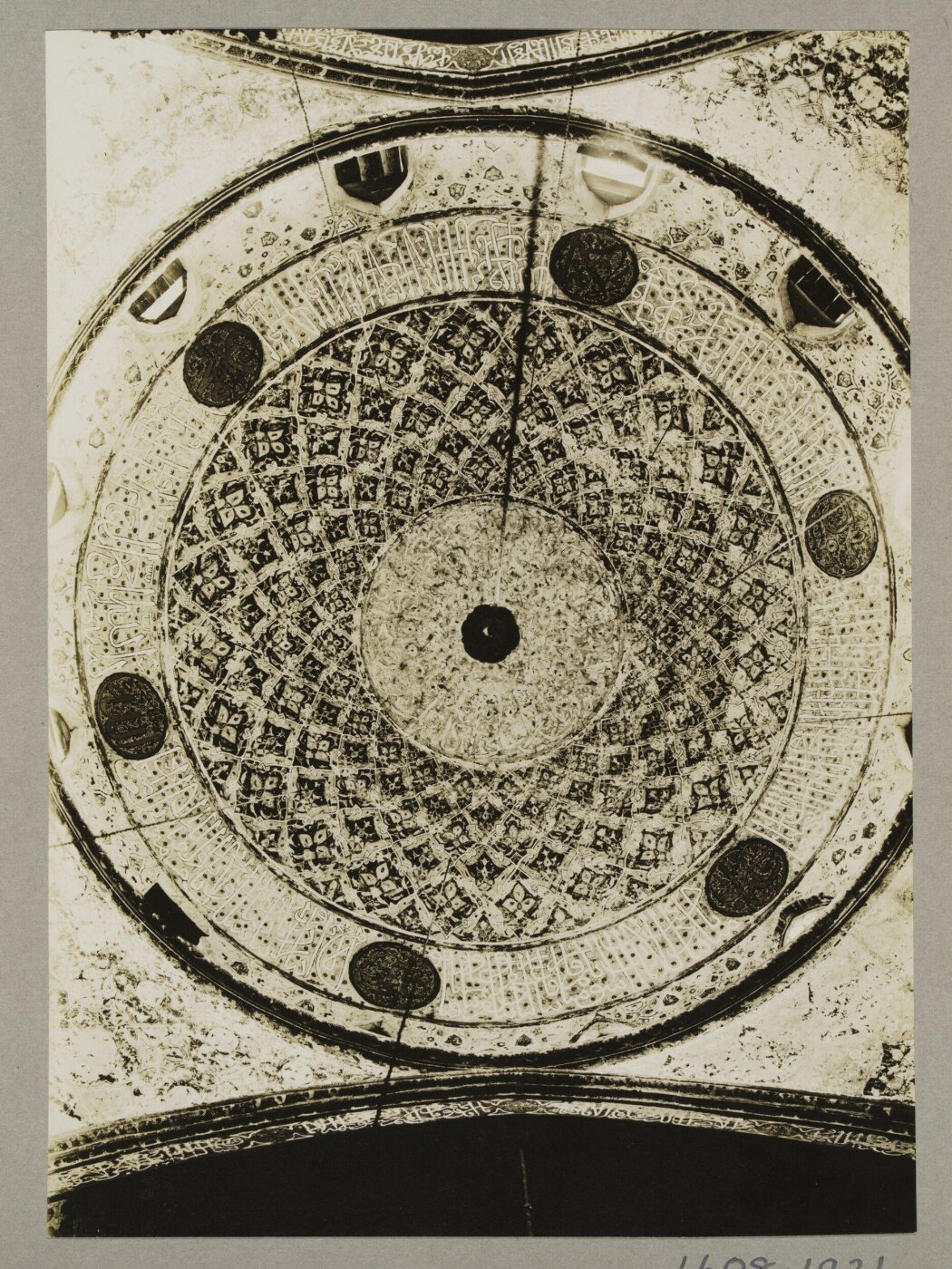 K.A.C. Creswell, Interior dome detail in the mosque of Sulayman Pasha al-Khadim in the Citadel (Sidi Sariya), Cairo