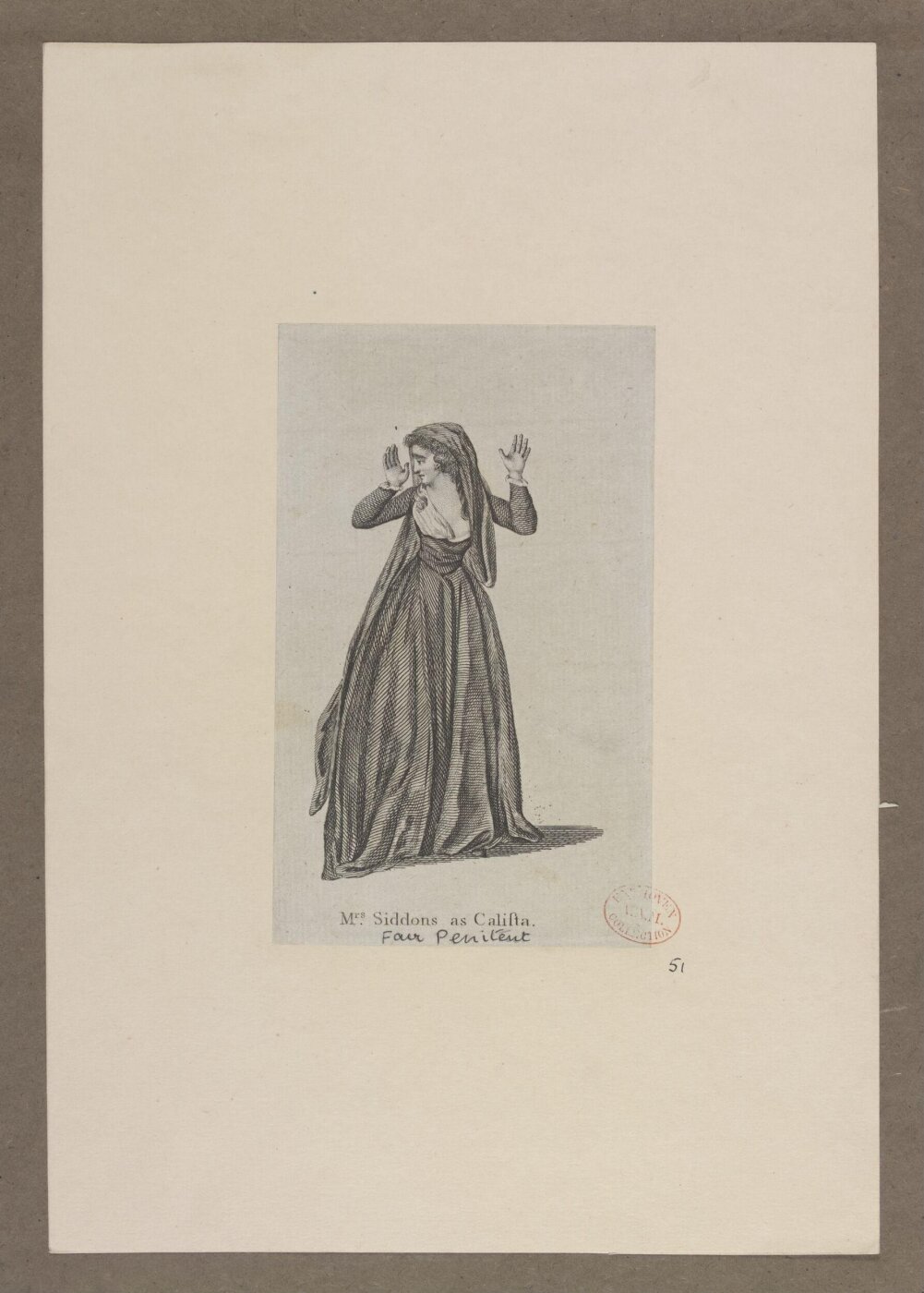 Unknown, Mrs. Siddons as Calista