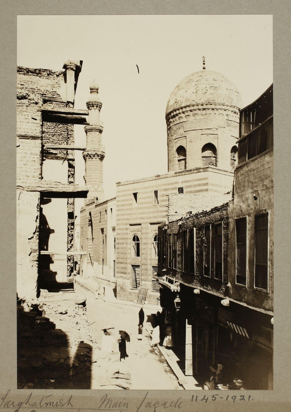 K.A.C. Creswell, Main façade of the madrasa of Mamluk Amir al-Sayfi Sarghitmish, Cairo