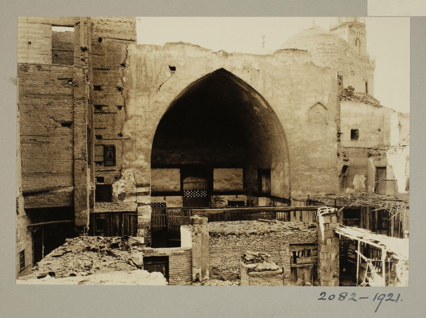 K.A.C. Creswell, Northeast iwan of the madrasa of Ayyubid Sultan al-Salih Najm al-Din Ayyub, Cairo