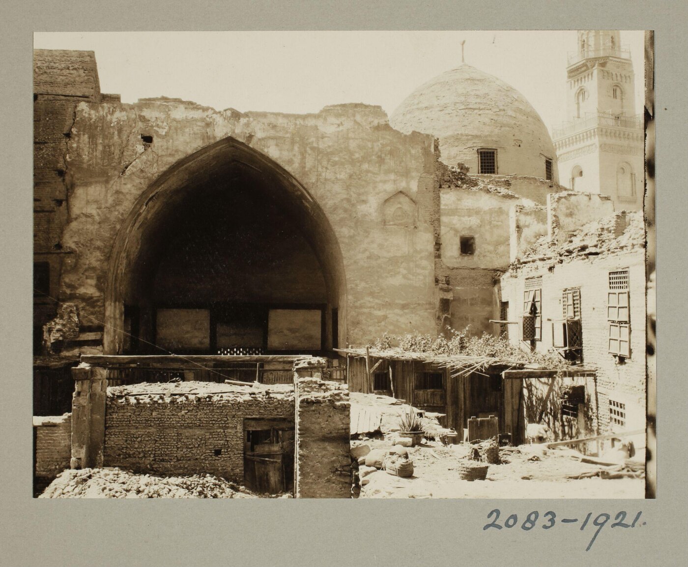 K.A.C. Creswell, Northeast iwan of the madrasa of Ayyubid Sultan al-Salih Najm al-Din Ayyub, Cairo