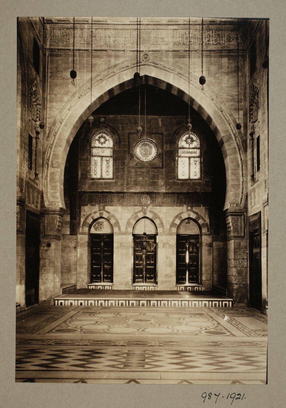 K.A.C. Creswell, The northwest iwan of the funerary complex of the Mamluk Sultan al-Ashraf Qaytbay, Cairo