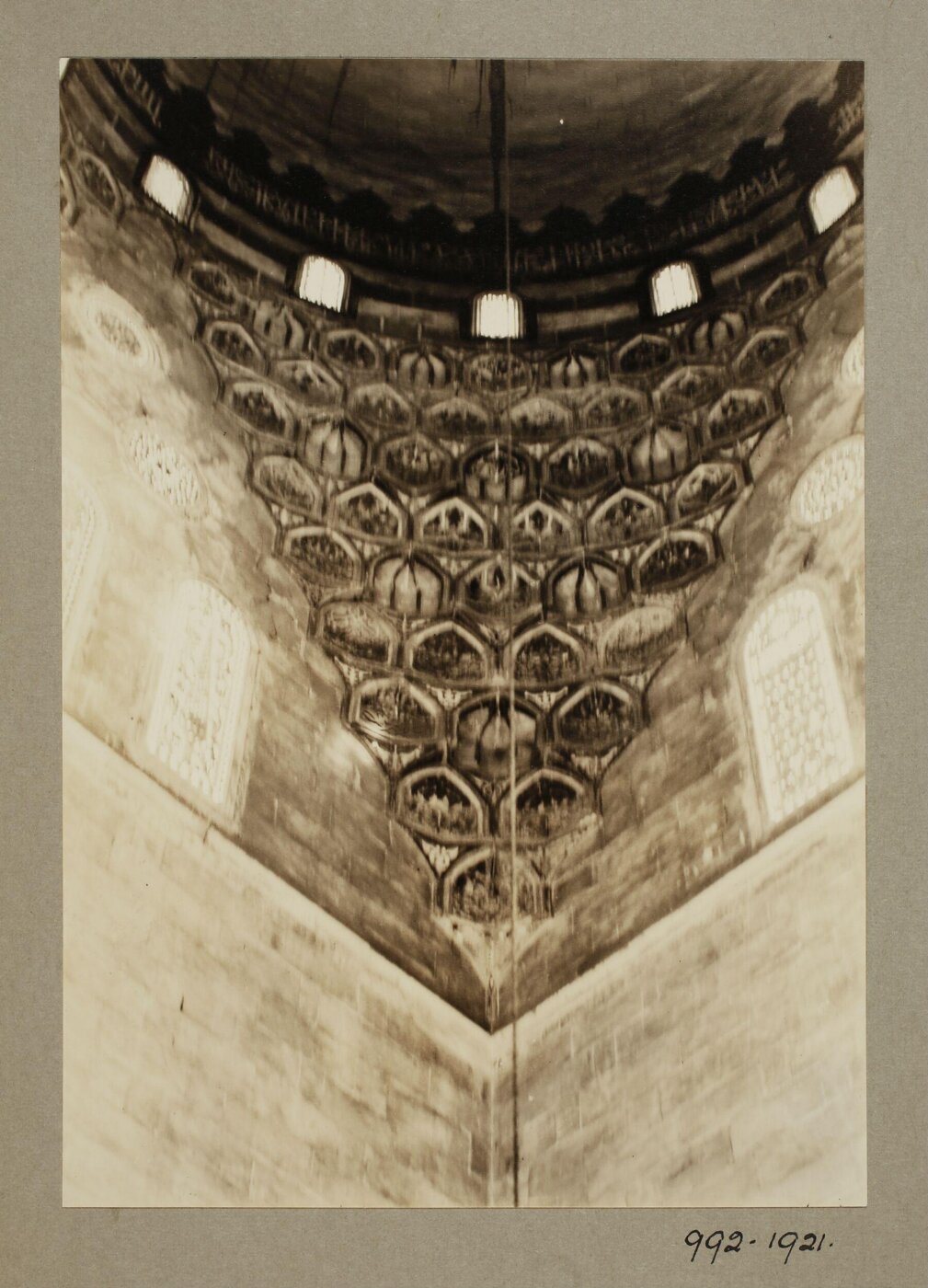 K.A.C. Creswell, Pendentive of mausoleum dome at the funerary complex of the Mamluk Sultan al-Ashraf Qaytbay, Cairo