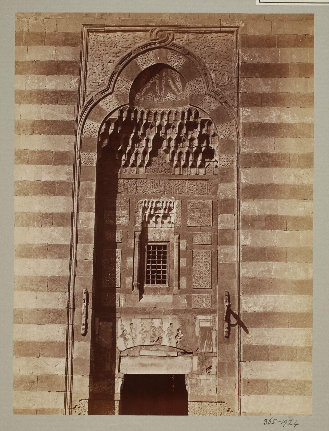 Unknown, The entrance portal of the madrasa of Mamluk Sultan al-Ashraf Qaytbay at Qal'at al-Kabsh, Cairo