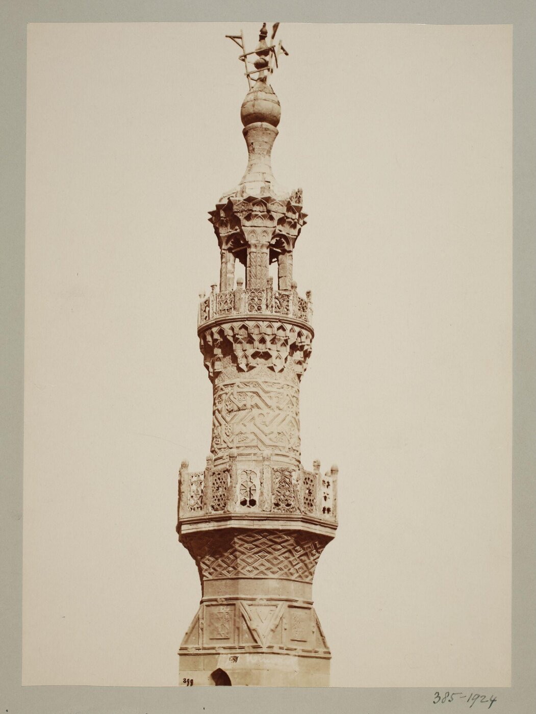 Unknown, Minaret of the madrasa of Mamluk Sultan al-Ashraf Qaytbay at Qal'at al-Kabsh, Cairo