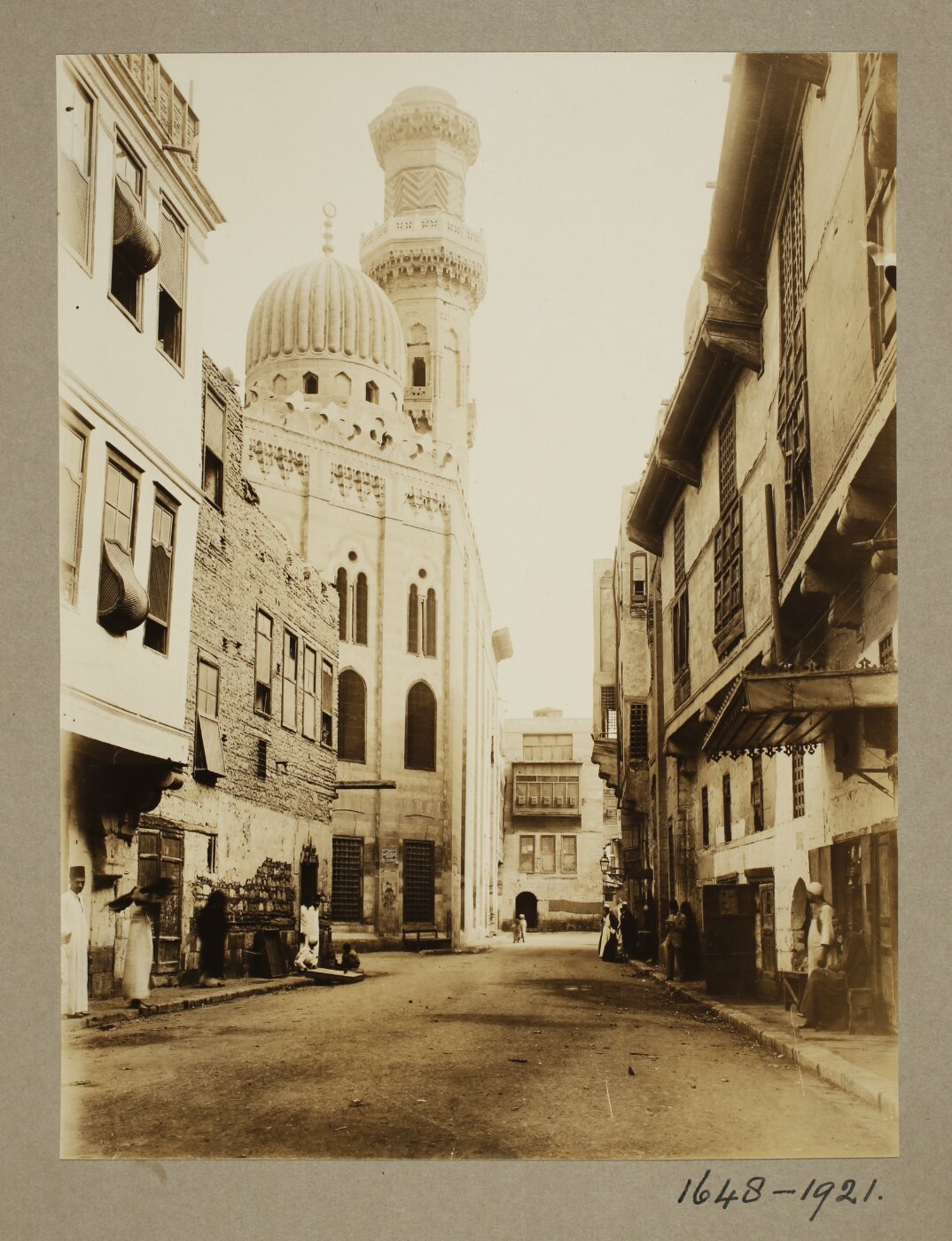 K.A.C. Creswell, East angle of the madrasa of Mamluk Sultan Sha'ban's mother (Khawand Baraka), Cairo