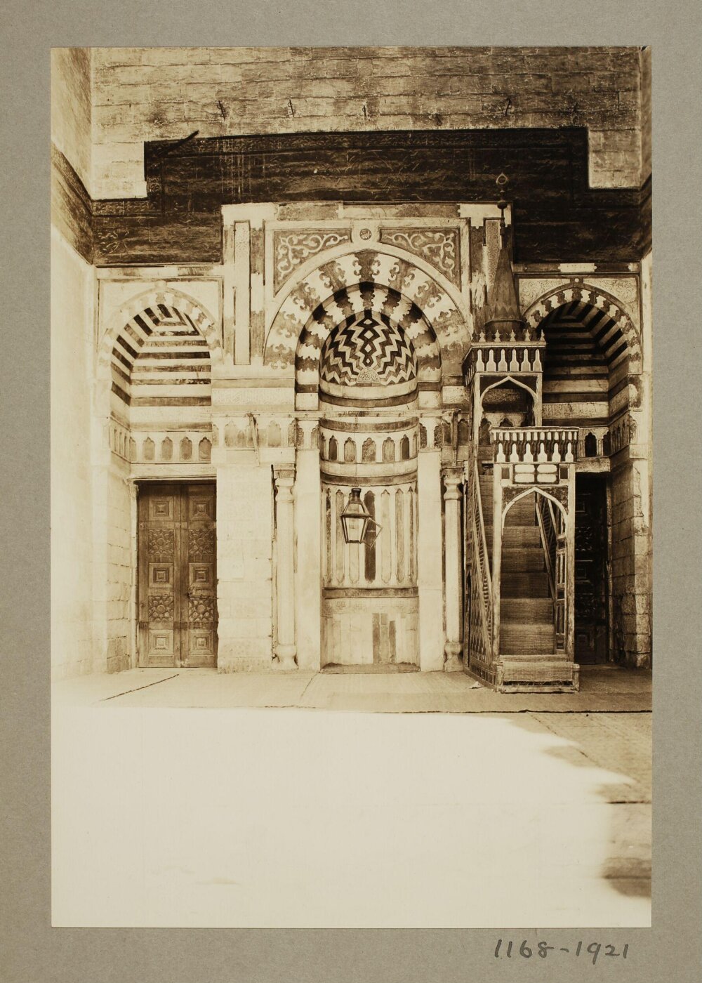 K.A.C. Creswell, Mihrab of the madrasa of Mamluk Sultan Sha'ban's mother (Khawand Baraka), Cairo