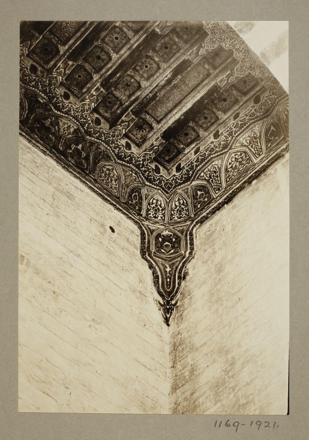 K.A.C. Creswell, Ceiling of the soutwest iwan in the madrasa of Mamluk Sultan Sha'ban's mother, Cairo