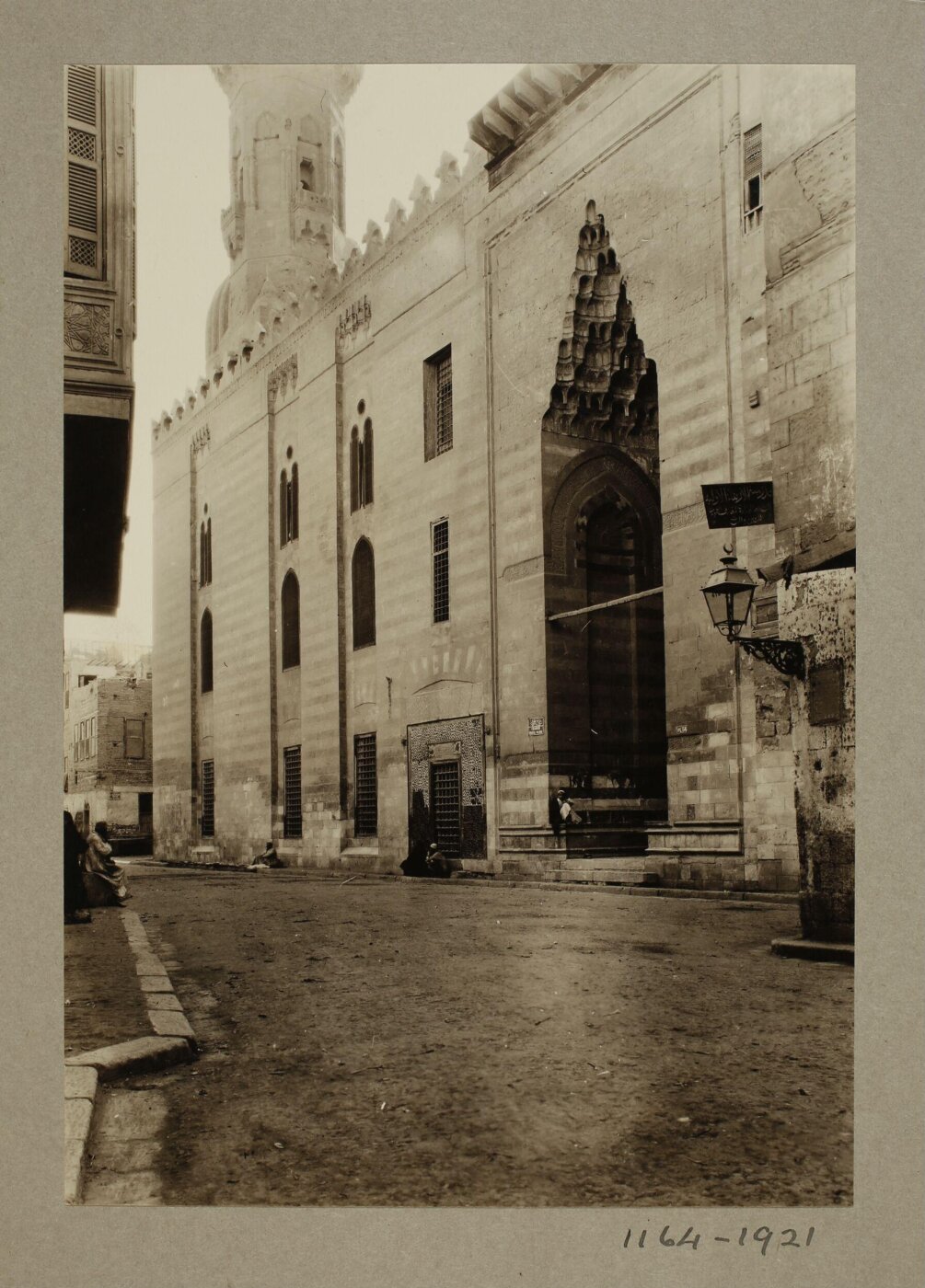 K.A.C. Creswell, Main façade of the madrasa of Mamluk Sultan Sha'ban's mother (Khawand Baraka), Cairo