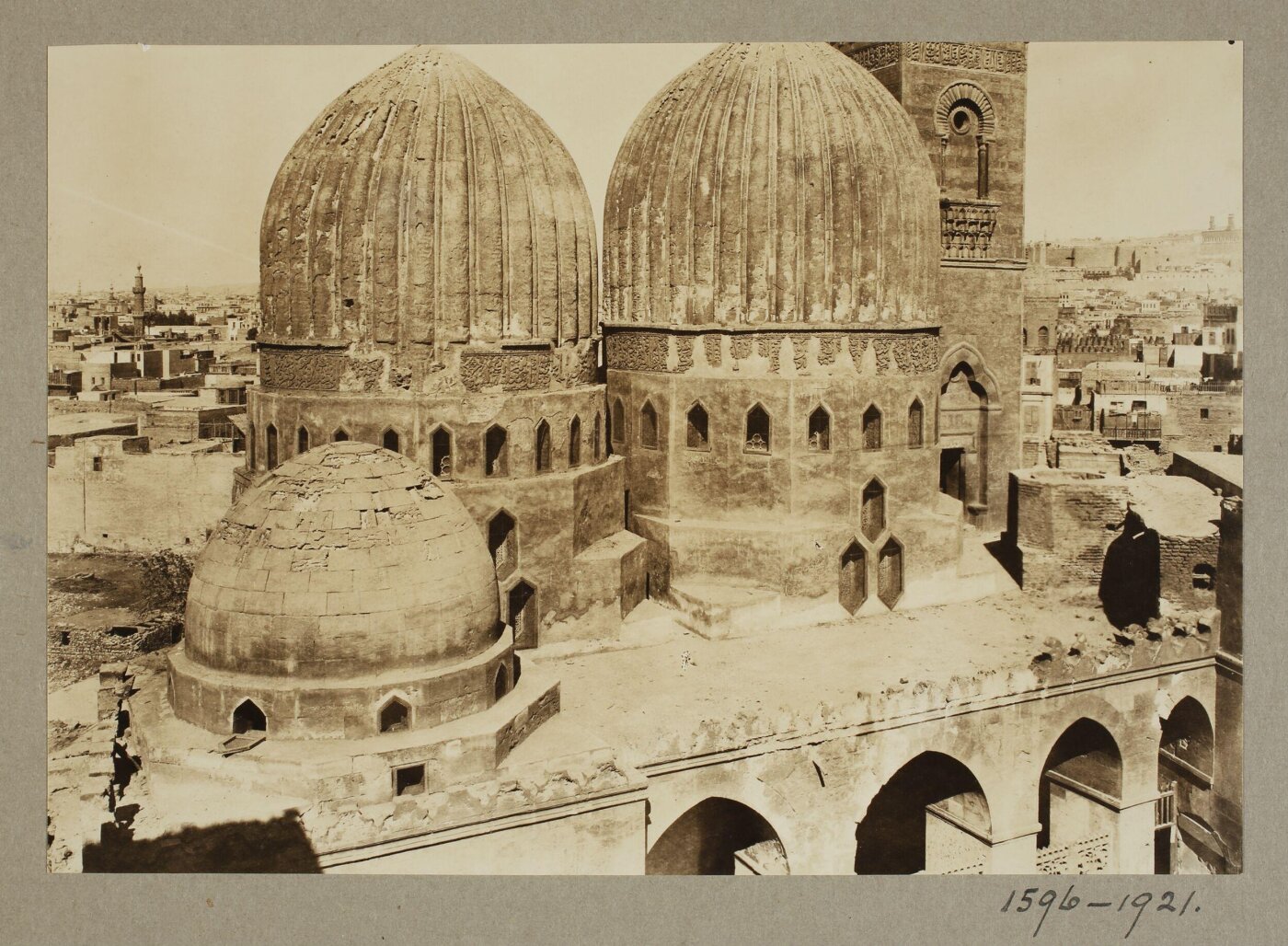 K.A.C. Creswell, Domes of the funerary complex of Mamluk Amir Sanjar al-Jawli, Cairo