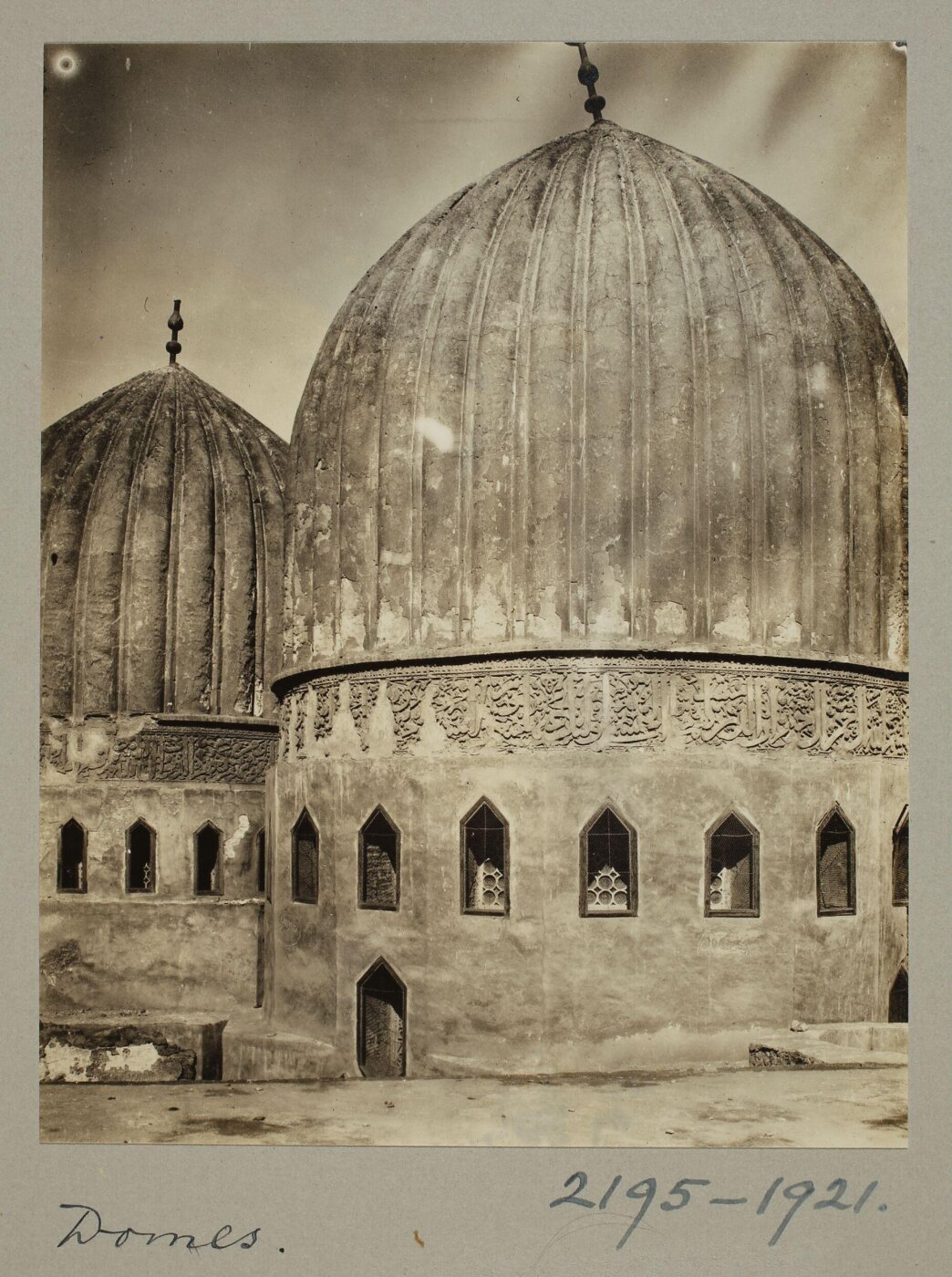 K.A.C. Creswell, Domes of the funerary complex of Mamluk Amir Sanjar al-Jawli, Cairo