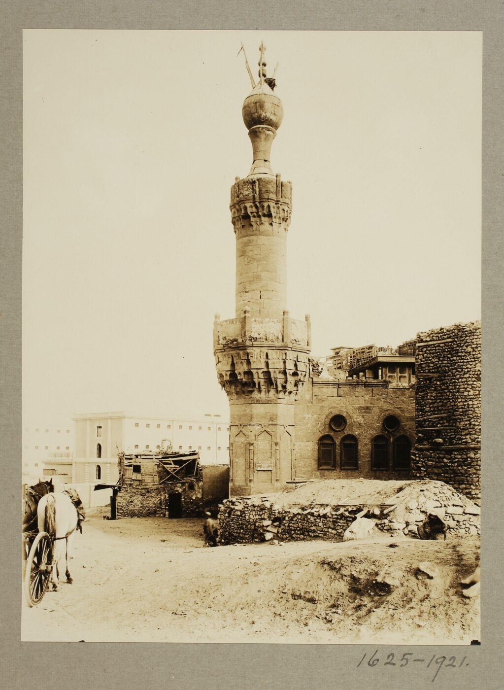 K.A.C. Creswell, Minaret of the mosque of Mamluk Sultan Qansuh al-Ghawri, Cairo