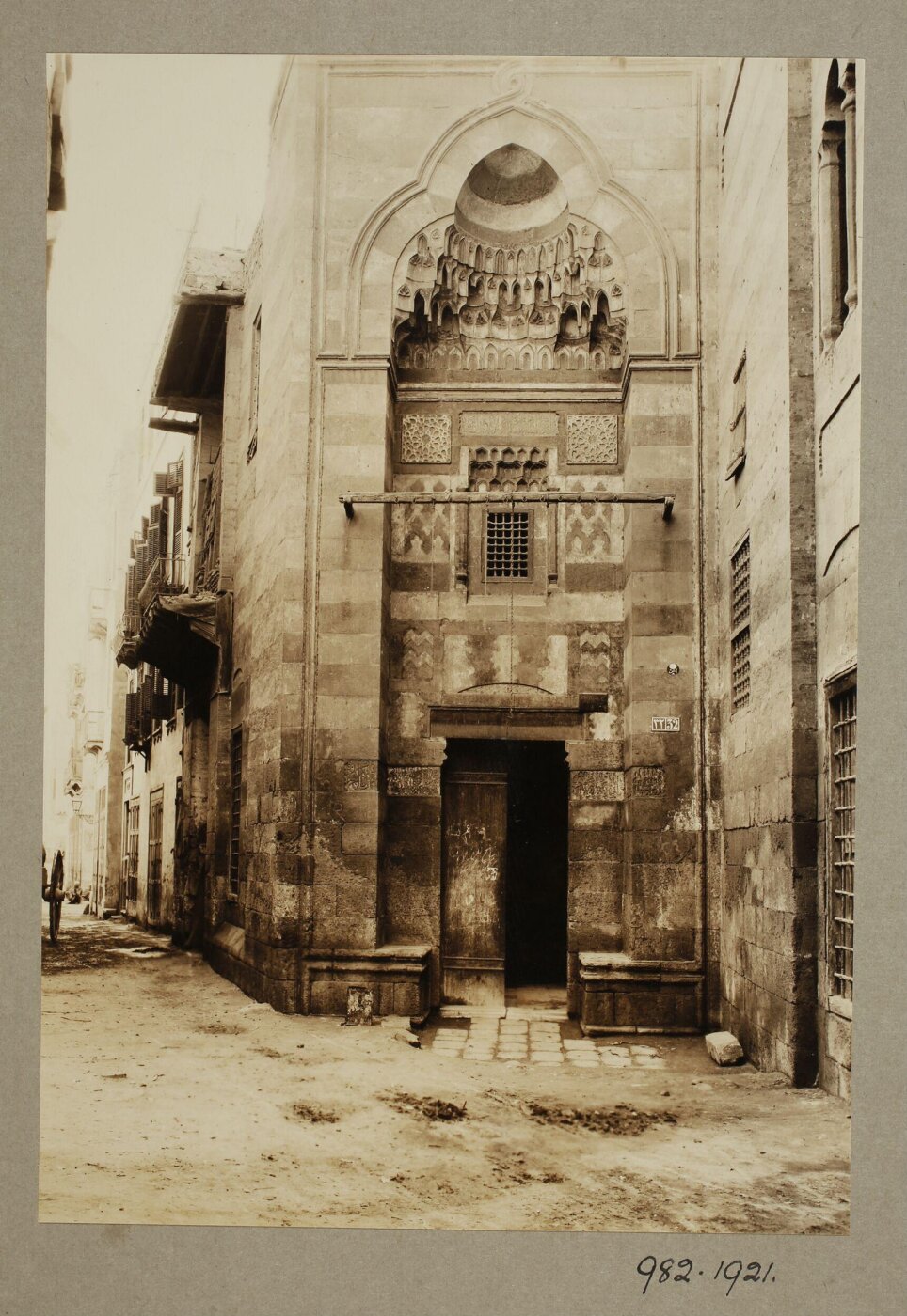 K.A.C. Creswell, Entrance portal of the mosque and sabil of Mamluk Sultan al-Zahir Muhammad Said Jaqmaq, Cairo