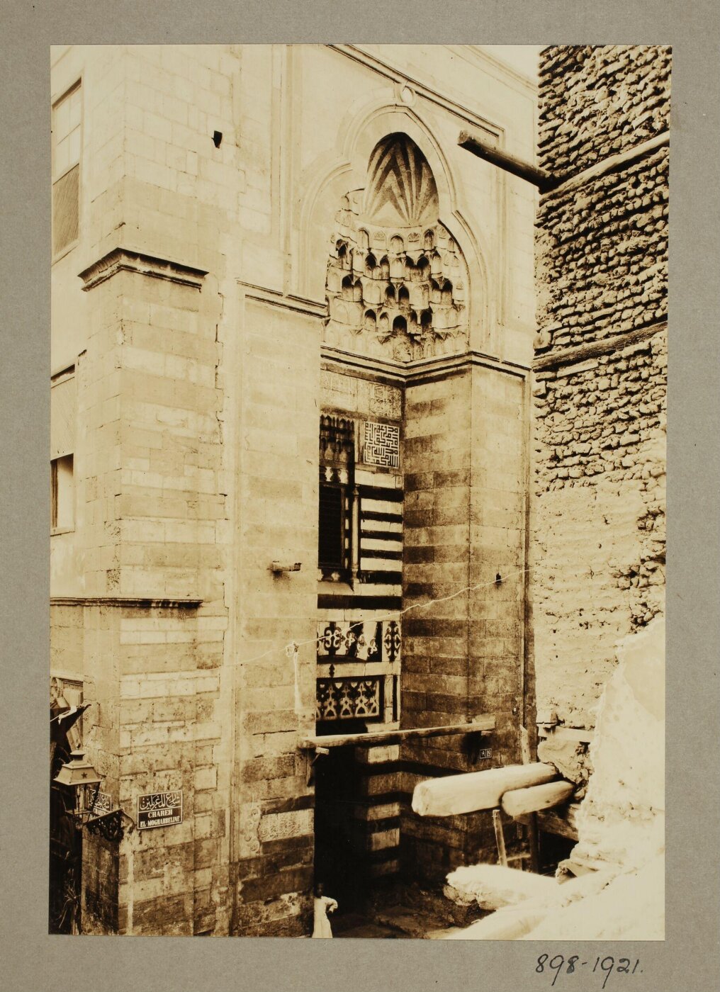 K.A.C. Creswell, Entrance portal of the mosque of Mamluk Amir Janibak al-Ashrafi, Cairo