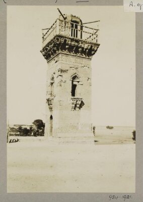 Minaret of the mosque of Mamluk Sultan al-Ashraf Barsbay, al-Khanka (Qalyubiyya)