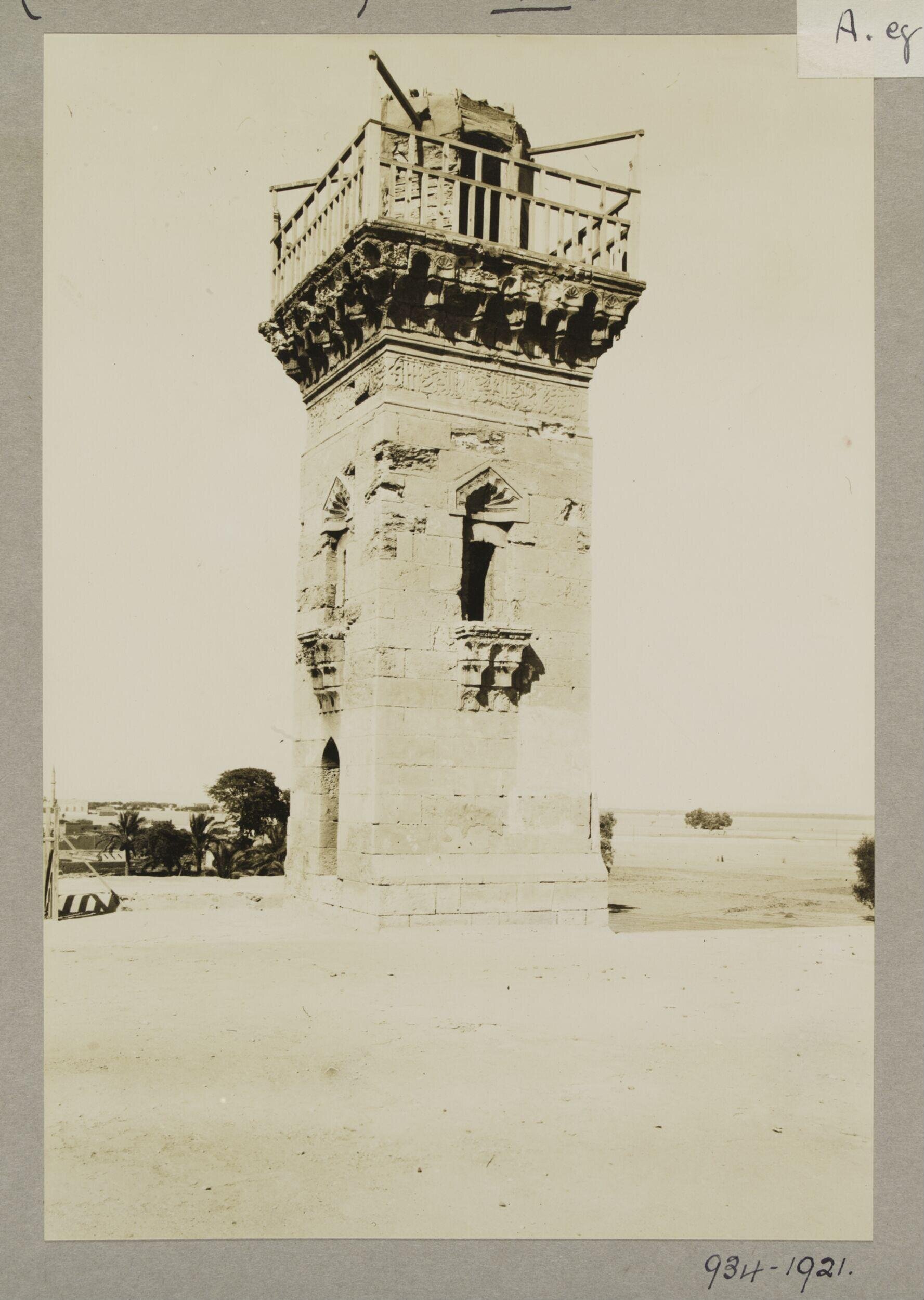 Minaret of the mosque of Mamluk Sultan al-Ashraf Barsbay, al-Khanka (Qalyubiyya)