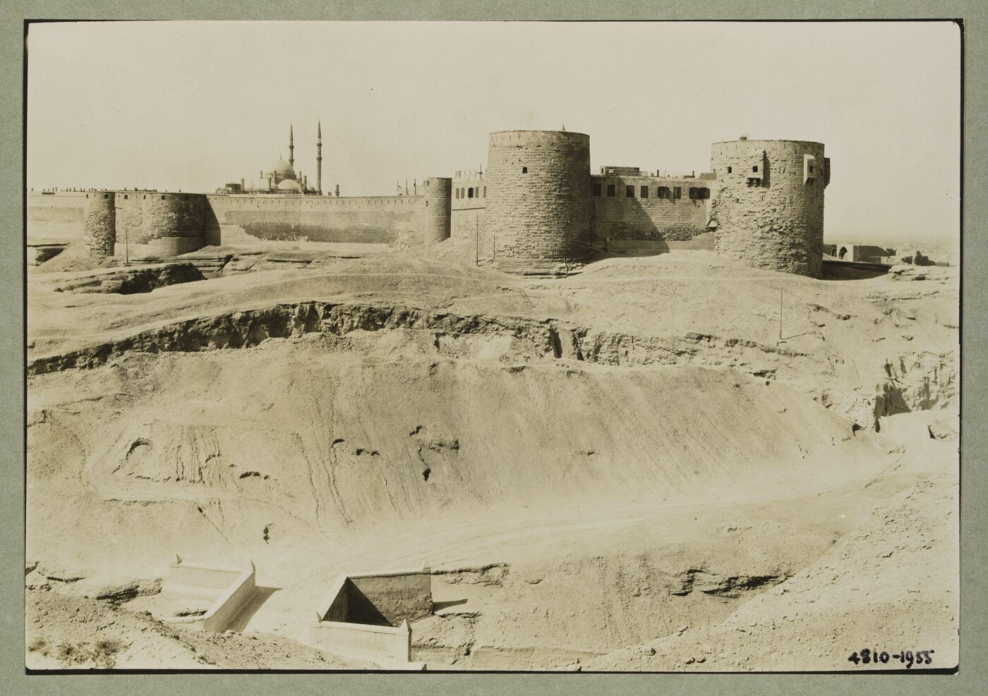 K.A.C. Creswell, Towers of al-Haddad and al-Ramla in the Citadel of Salah el-Din, Cairo