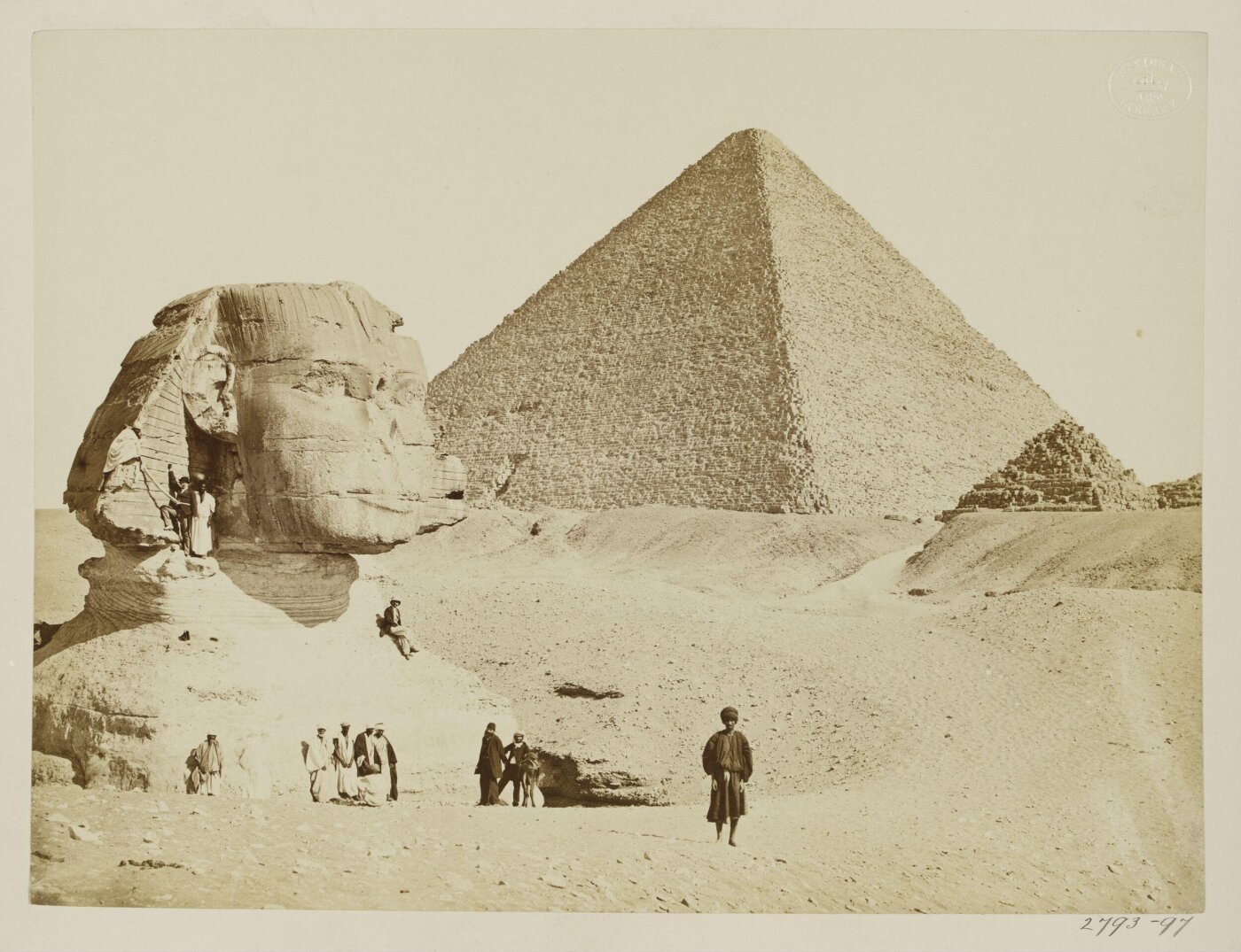 Unknown, The Sphinx and the Great Pyramid, Giza