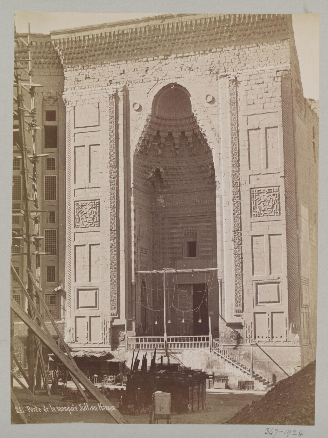 Unknown, Entrance portal of the mosque of Sultan Hasan, Cairo