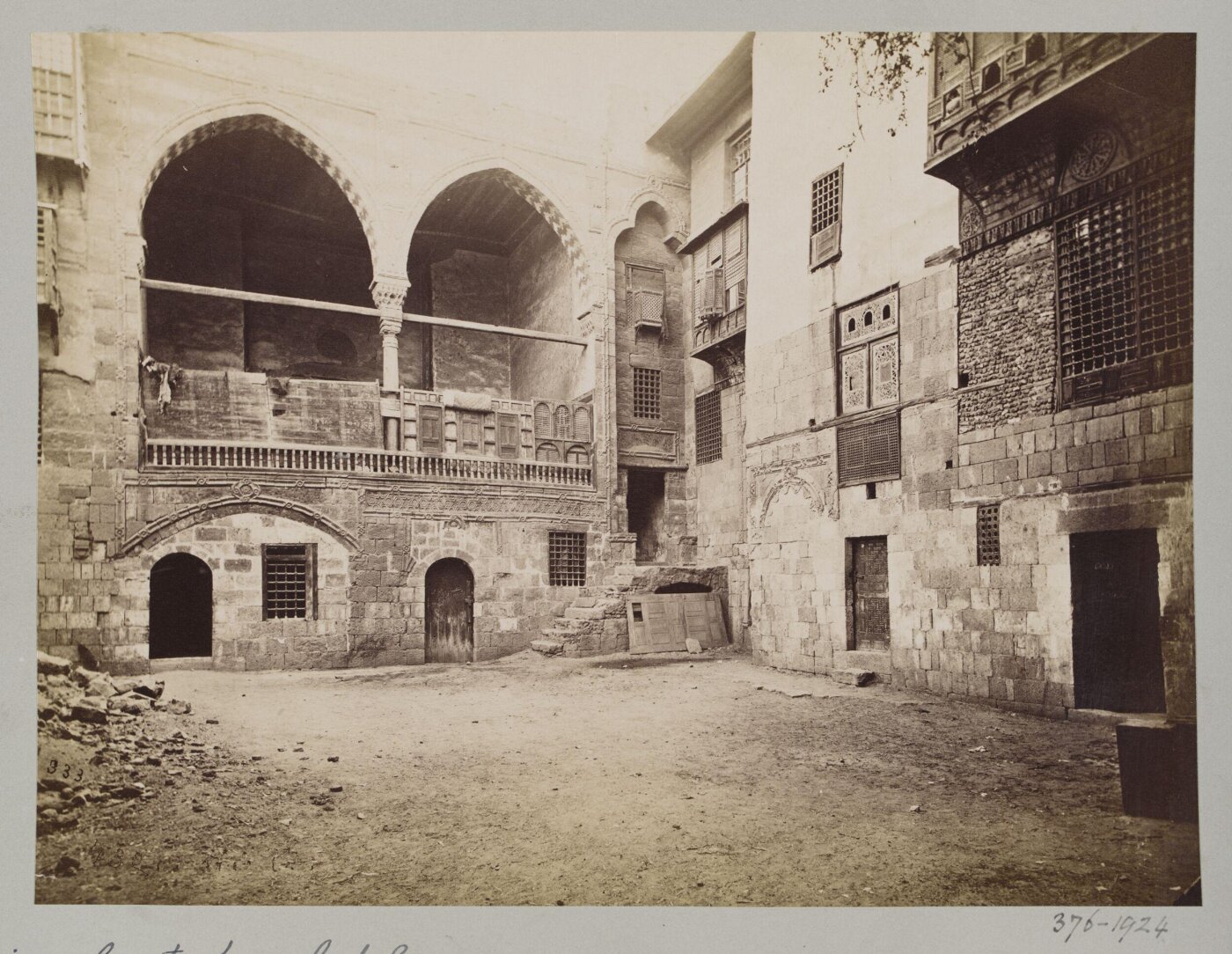 Unknown, Courtyard in a traditional house (unidentified and probably demolished), Cairo