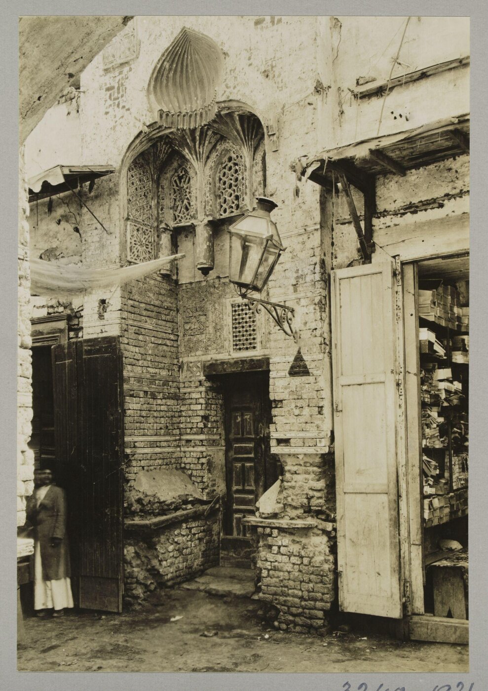 K.A.C. Creswell, Entrance of the mosque of al-Sharif al-Maghribi, Mahalla al-Kubra, Egypt