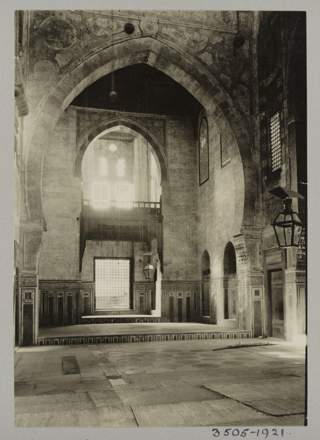 K.A.C. Creswell, East iwan in the mosque of Mamluk Sultan Qansuh al-Ghawri, Cairo