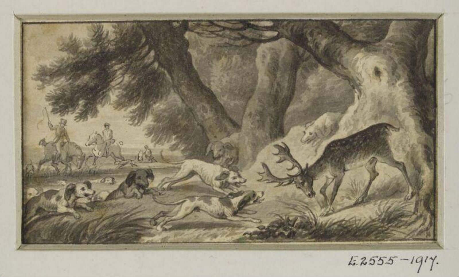 A Stag at Bay, c. 18th century - 19th century