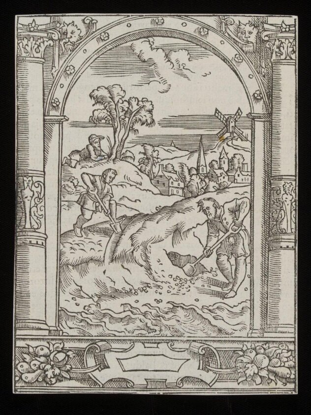 Woodcut (1555) by Charles Augustin Wauters