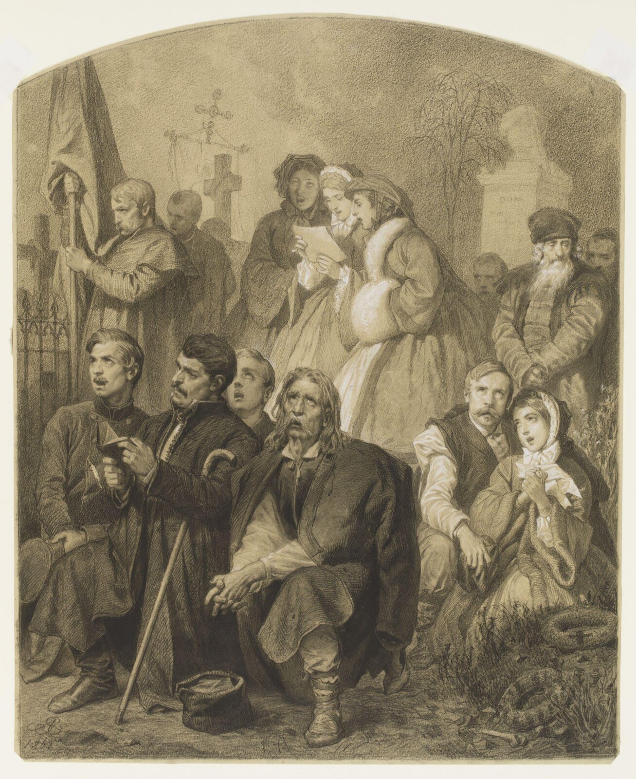 Warsaw II, Artur Grottger, 1862