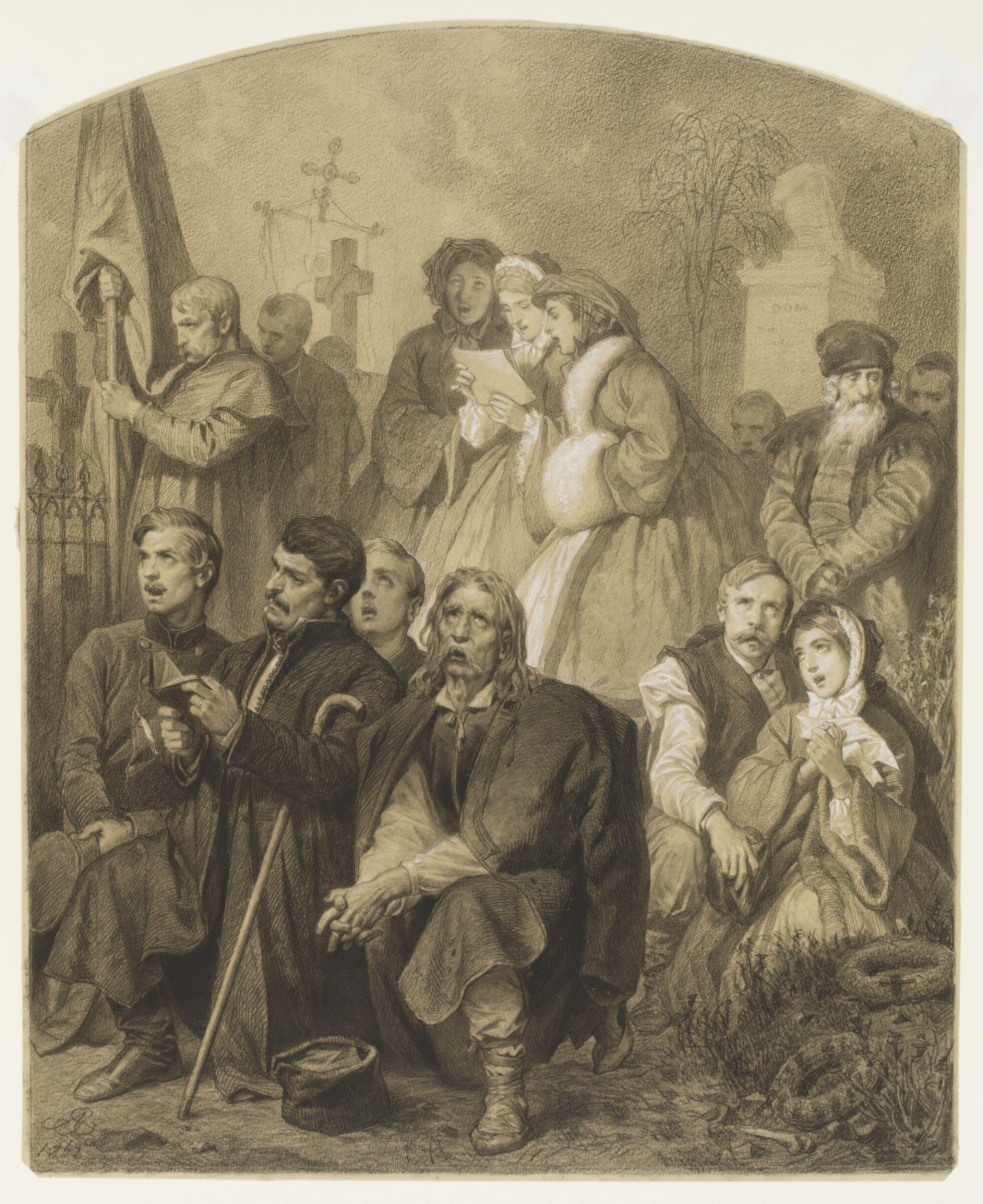 Warsaw II, Artur Grottger, 1862
