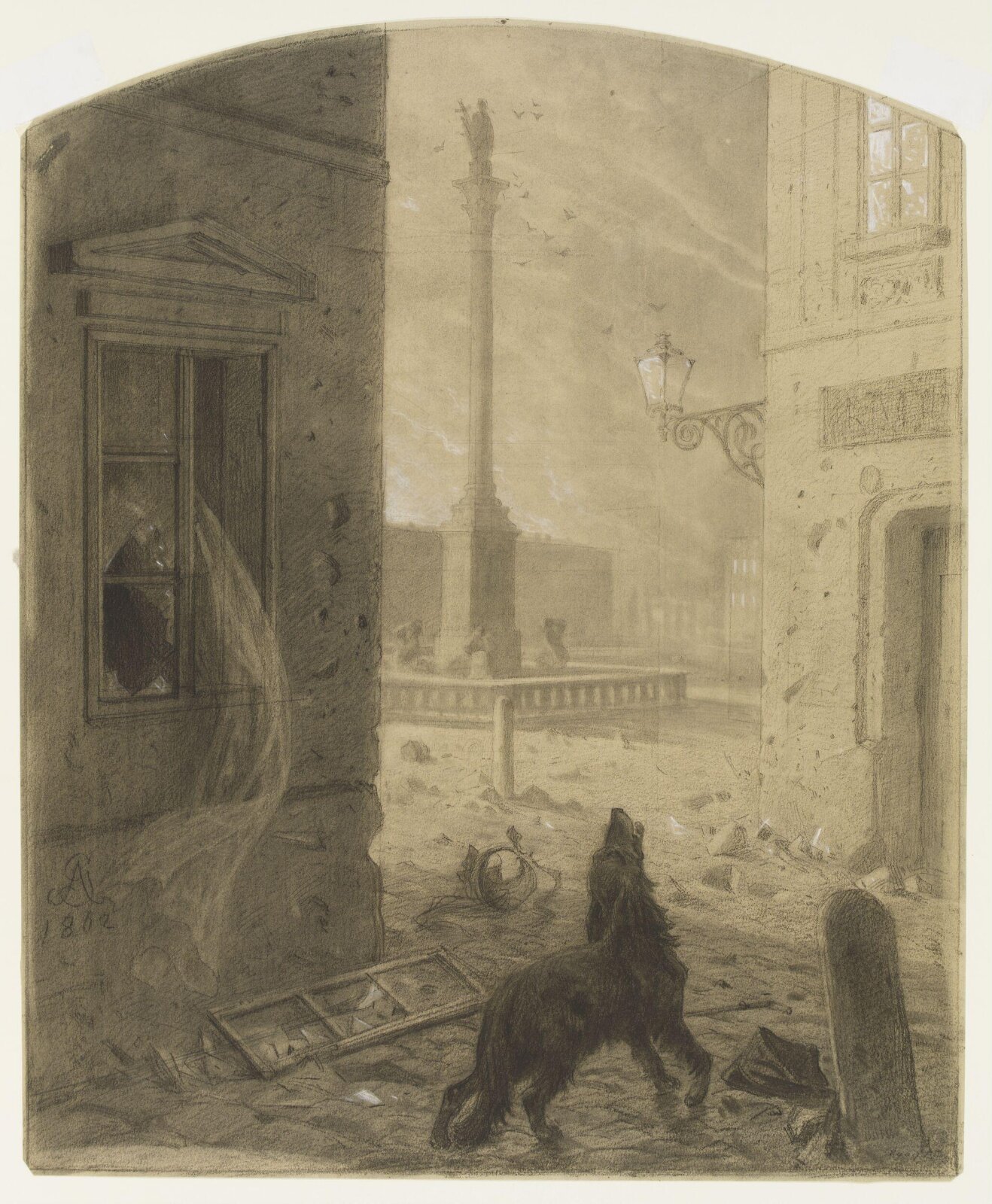 Warsaw II, Artur Grottger, 1862