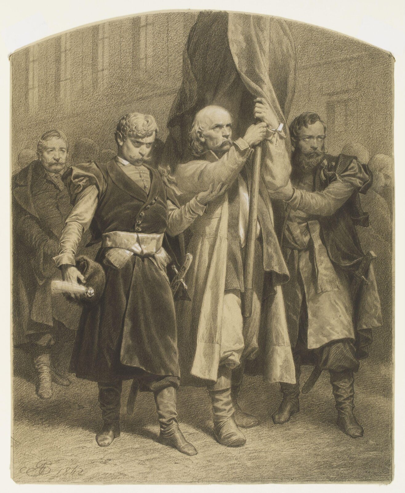 Warsaw II, Artur Grottger, 1862
