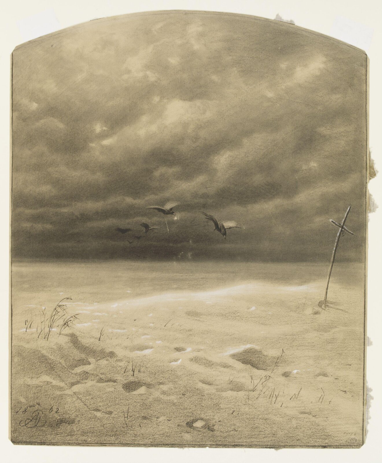 Warsaw II, Artur Grottger, 1862