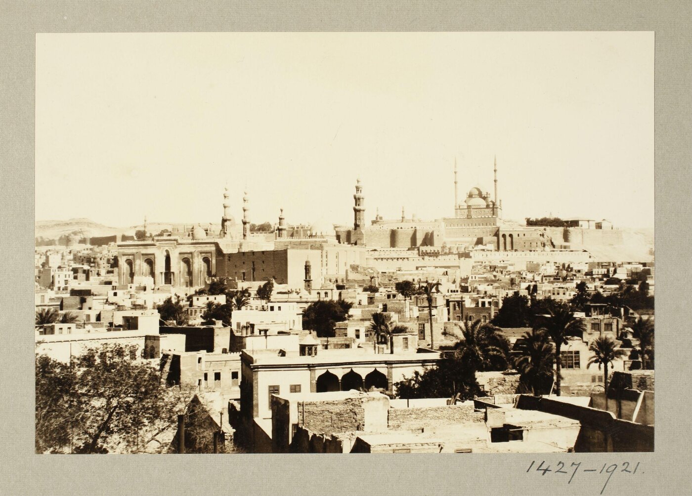 K.A.C. Creswell, General view from the west on the Citadel of Salah el-Din, Cairo