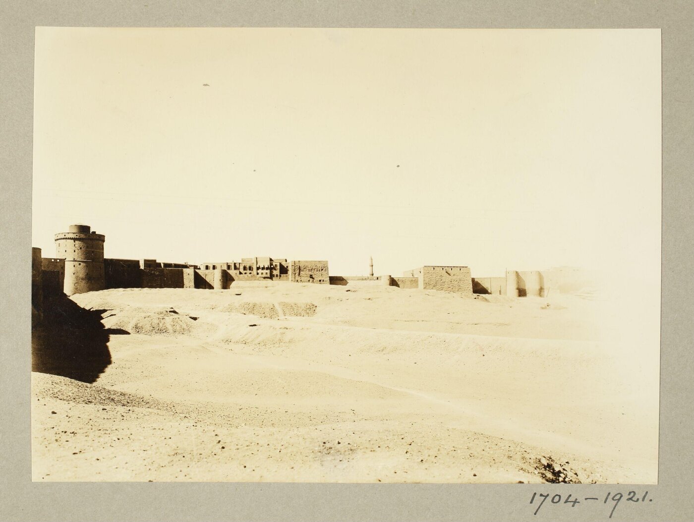 K.A.C. Creswell, Northern enclosure of the Citadel of Salah el-Din with south side towers, Cairo