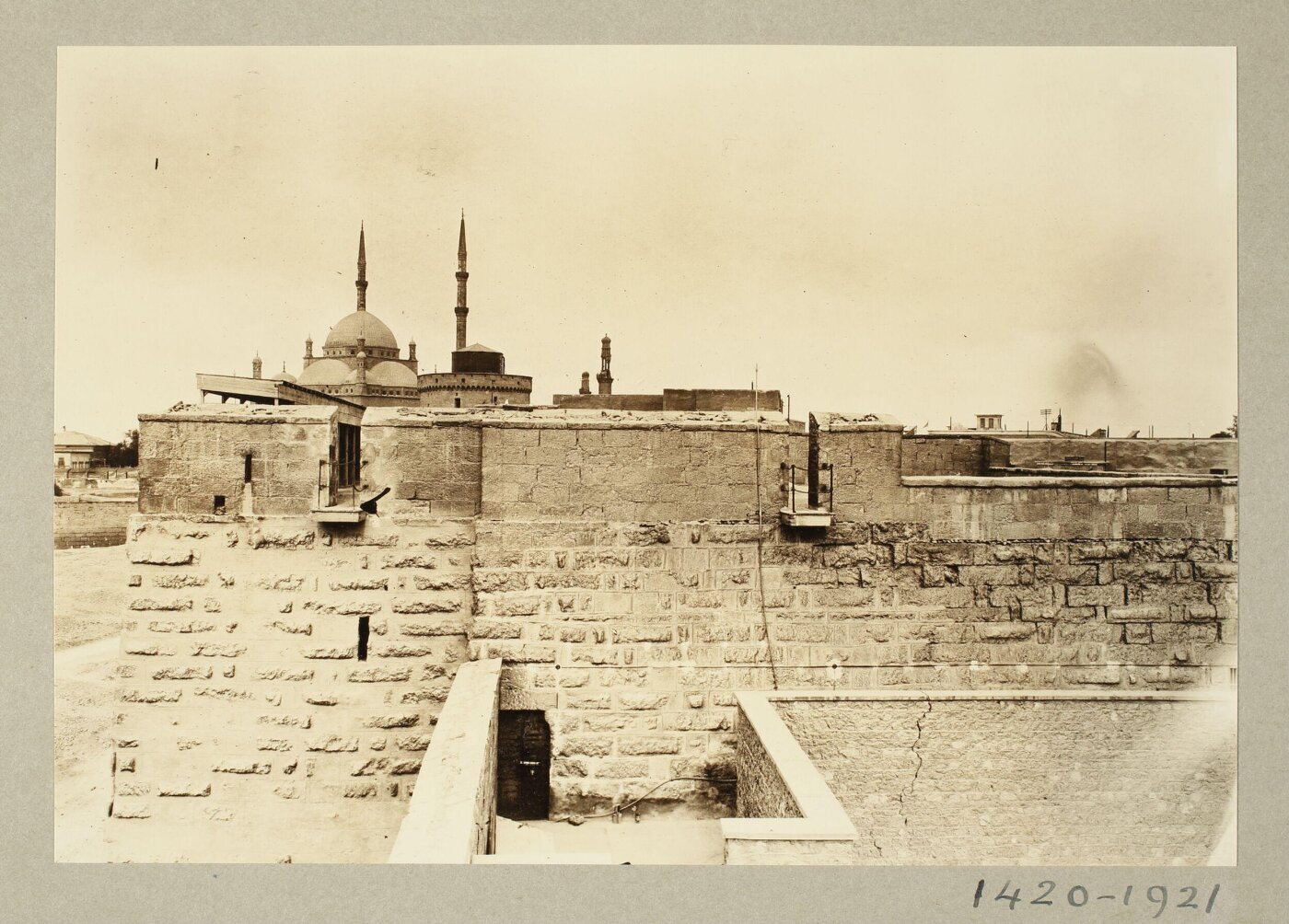 K.A.C. Creswell, Tower in east strip in the Citadel of Salah el-Din, Cairo