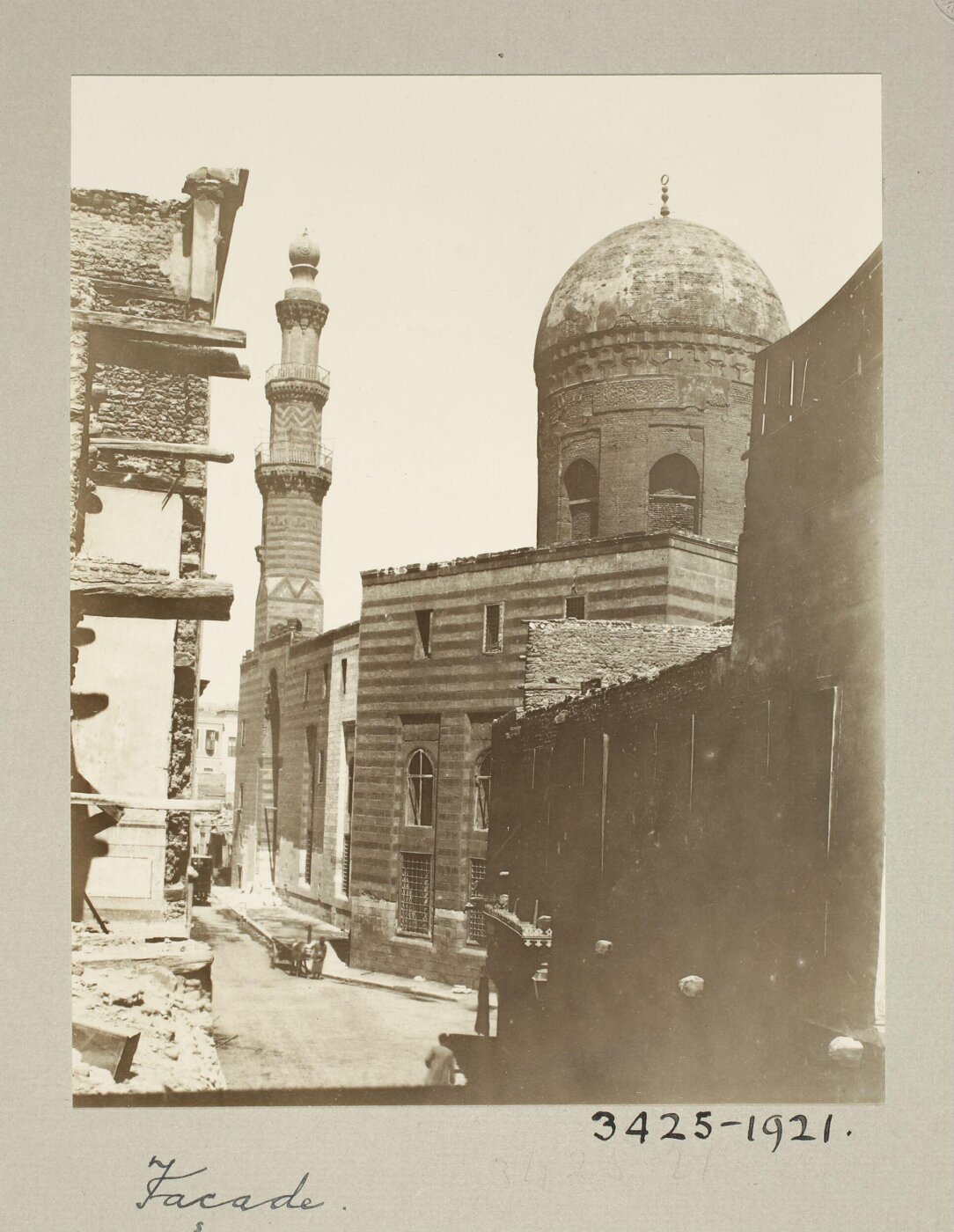 K.A.C. Creswell, Main façade of the madrasa of Mamluk Amir al-Sayfi Sarghitmish, Cairo