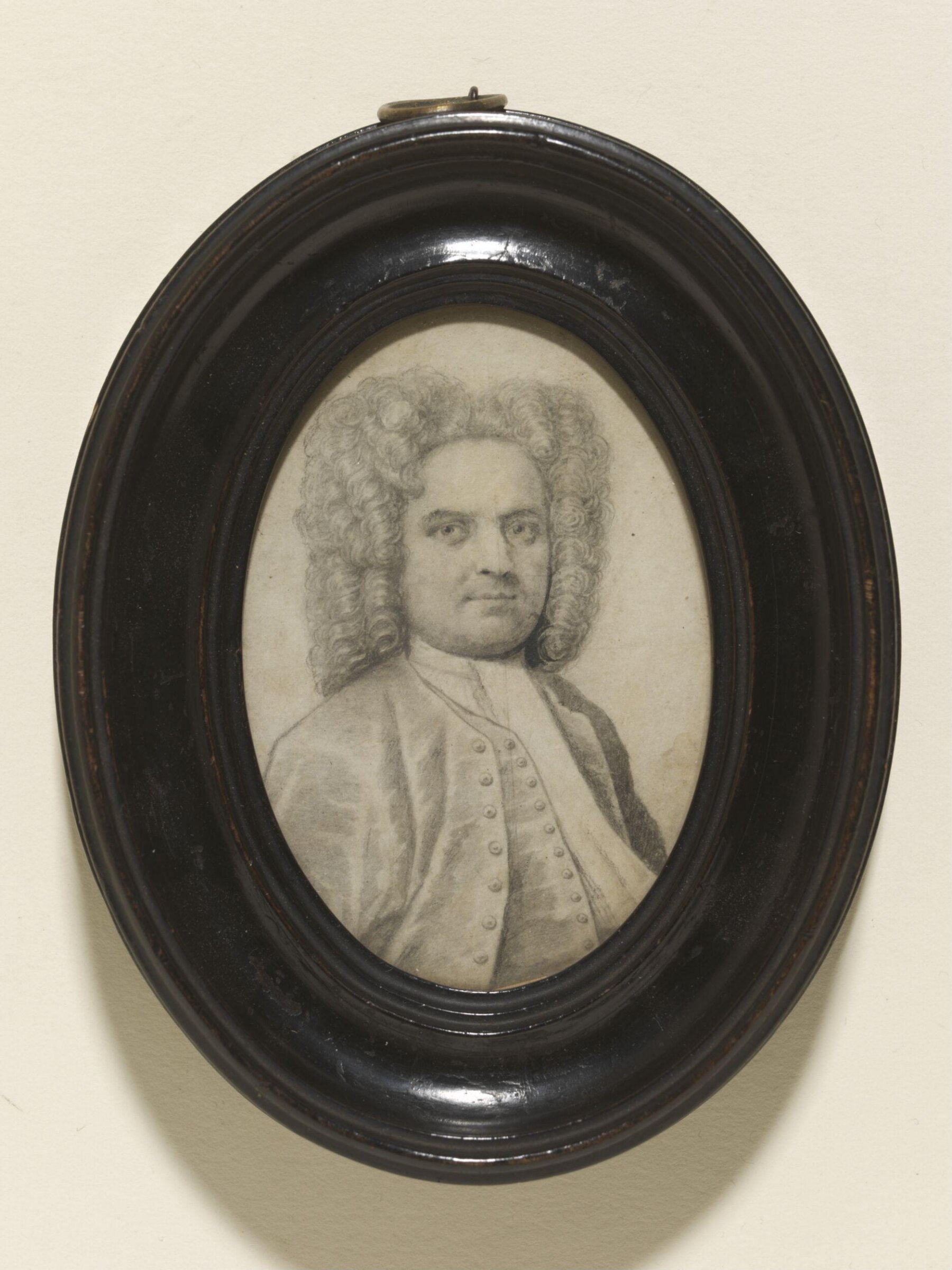 Portrait miniature of George Frederick Handel, Samuel Bulkeley, ca. early 18th century