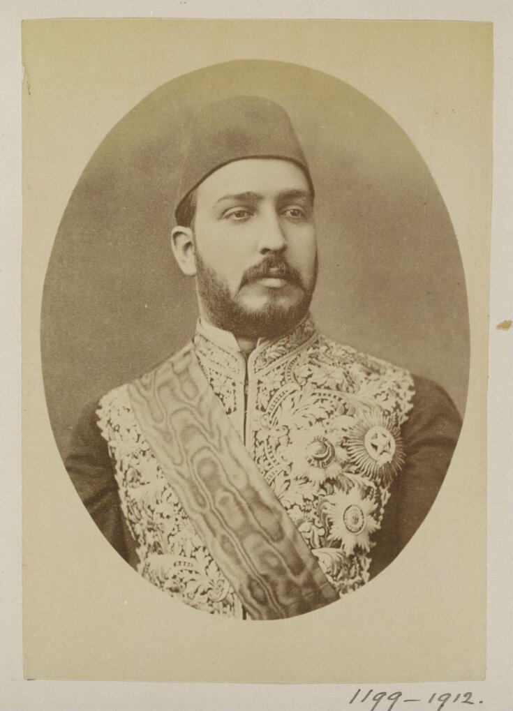 Portrait of Egyptian Khedive Tawfik top image