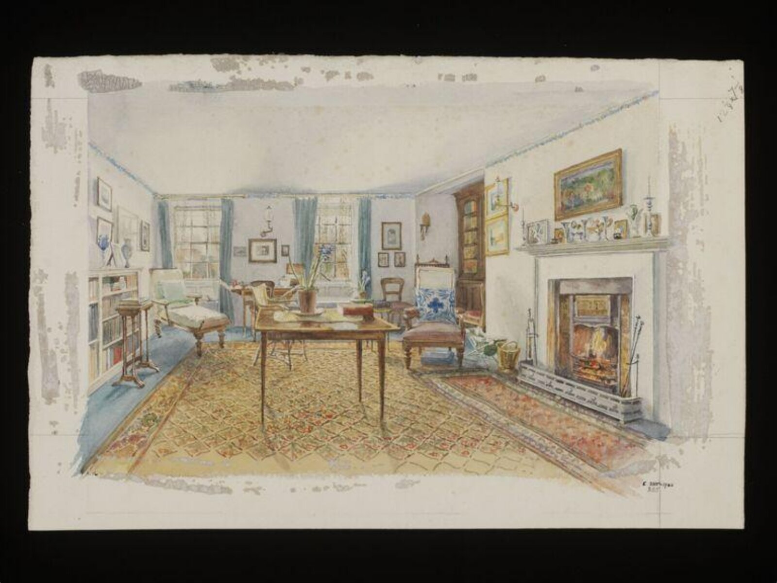 Mrs. Valpy's Sitting Room, Beatrice Olive Corfe, ca. 1900