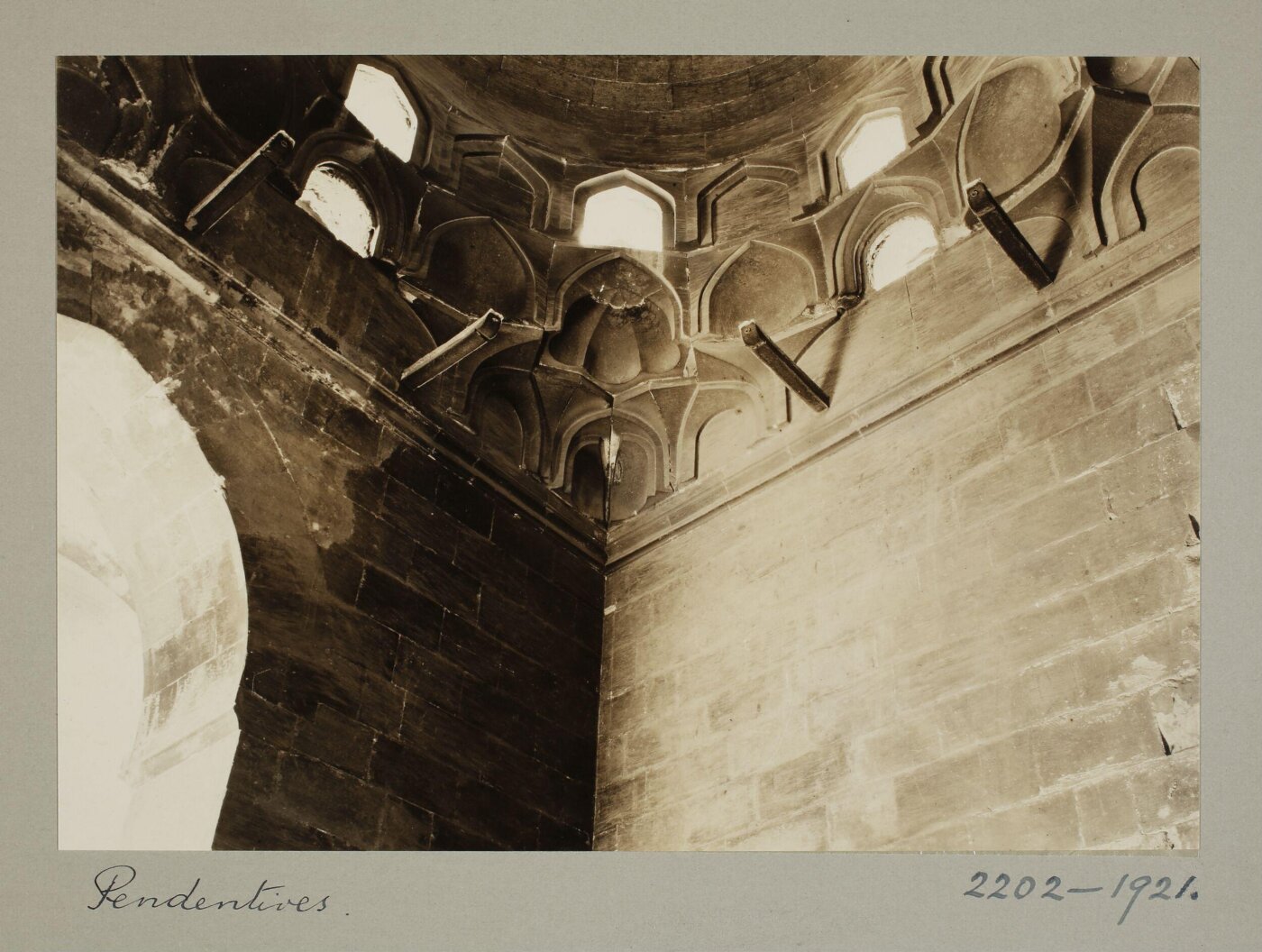 K.A.C. Creswell, Pendentive of dome in the funerary complex of Mamluk Emir Sanjar al-Jawli, Cairo